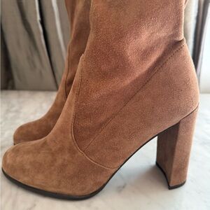 Stuart Weitzman Tieland brown Suede Knee High Tall Designer Boots Women's 9